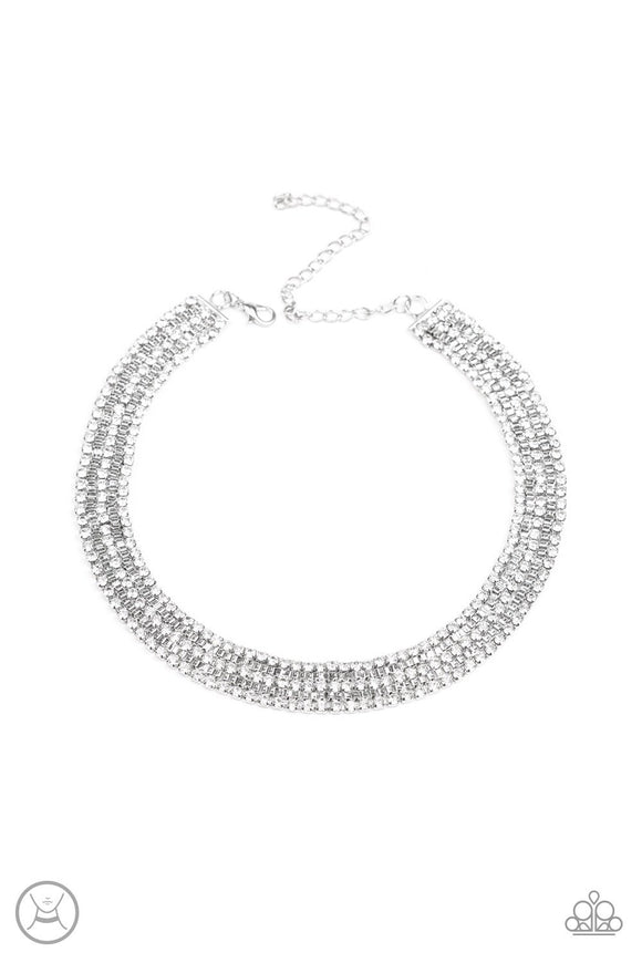 Paparazzi Accessories Full Reign Multi Choker - Pure Elegance by Kym
