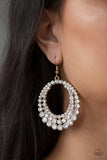 Paparazzi Accessories Universal Shimmer Gold Earring - Pure Elegance by Kym