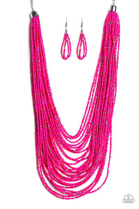 Paparazzi Accessories Rio Rainforest Pink Necklace - Pure Elegance by Kym