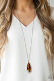 Paparazzi Accessories Spellbound Brown Necklace - Pure Elegance by Kym