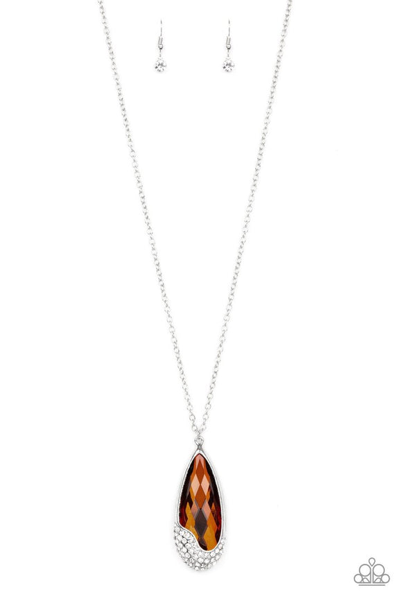 Paparazzi Accessories Spellbound Brown Necklace - Pure Elegance by Kym