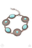 Paparazzi Accessories Sage Savannahs Copper Turquoise Bracelet - Pure Elegance by Kym