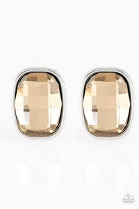 Paparazzi Accessories Incredibly Iconic Brown Earrings - Pure Elegance by Kym