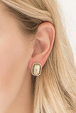 Paparazzi Accessories Incredibly Iconic Brown Earrings - Pure Elegance by Kym