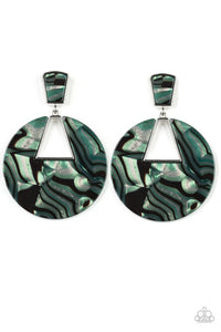 Paparazzi Jewelry Let HEIR Rip - Green Earring - Pure Elegance by Kym