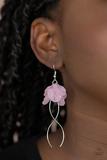 Paparazzi Accessories Lets Keep It ETHEREAL - Pink Earrings - Pure Elegance by Kym