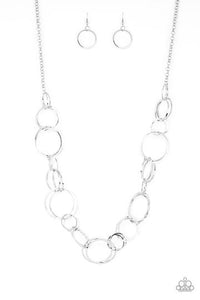 Paparazzi Accessories Natural born Ringleader Silver Necklace - Pure Elegance by Kym