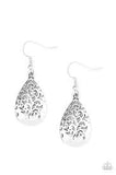 Paparazzi Accessories New Nouveau Silver Earrings - Pure Elegance by Kym