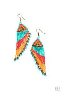 Paparazzi Accessories Rainbow Winds - Multi Earring - Pure Elegance by Kym