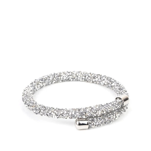 Paparazzi Jewelry Roll Out the Glitz - Silver Bracelet - Pure Elegance by Kym