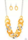 Paparazzi Accessories I have a Haute Date Yellow Necklace - Pure Elegance by Kym