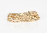 Paparazzi Accessories Let there Beam Light Gold Bracelet - Pure Elegance by Kym