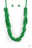 Paparazzi Jewelry Tahiti Tropic - Green Necklace - Pure Elegance by Kym