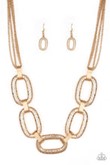 Paparazzi Jewelry Take Charge - Gold Necklace - Pure Elegance by Kym