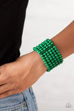 Paparazzi Jewelry Tanning in Tanzania - Green Bracelet - Pure Elegance by Kym