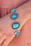 Paparazzi Jewelry Fashion Fix  Oct 2021 - Simply Santa Fe - Blue Complete Set - Pure Elegance by Kym
