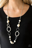 Paparazzi Jewelry That's TERRA-ific - White Necklace - Pure Elegance by Kym