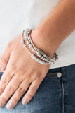 Paparazzi Accessories Tribal Spunk Silver Bracelet - Pure Elegance by Kym