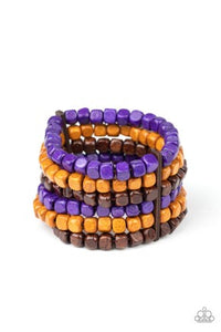 Paparazzi Jewelry Tropical Tundra - Purple Bracelet - Pure Elegance by Kym