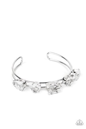 Paparazzi Jewelry Uniquely Untapped - White Bracelet Life of the Party Bracelet Nov 2022 - Pure Elegance by Kym