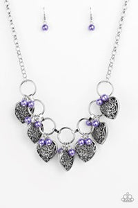 Paparazzi Jewelry Very Valentine - Purple Necklace - Pure Elegance by Kym