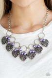 Paparazzi Jewelry Very Valentine - Purple Necklace - Pure Elegance by Kym