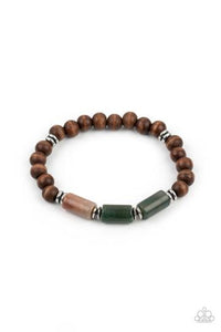 Paparazzi Jewelry ZEN Most Wanted - Brown Bracelet - Pure Elegance by Kym